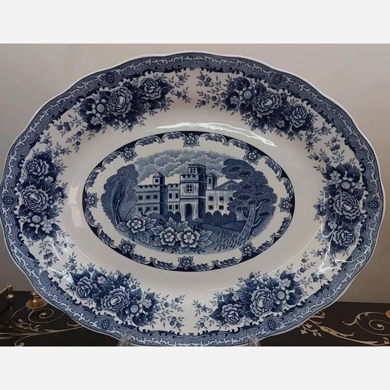 دیس قلم آبی  قدیمی،نیکو ژاپن(پس کرایه)