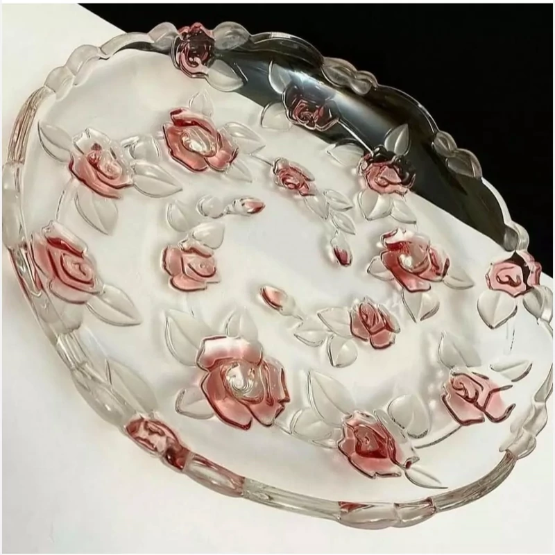 دیس  گرد مناسب میوه،شیرینی،سروغذا کریستال والتر اصل آلمان طرح ناتاشا(پس کرایه)